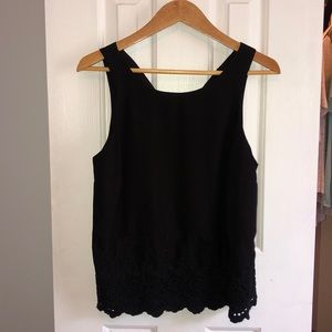 black tank w/ detailed bottom